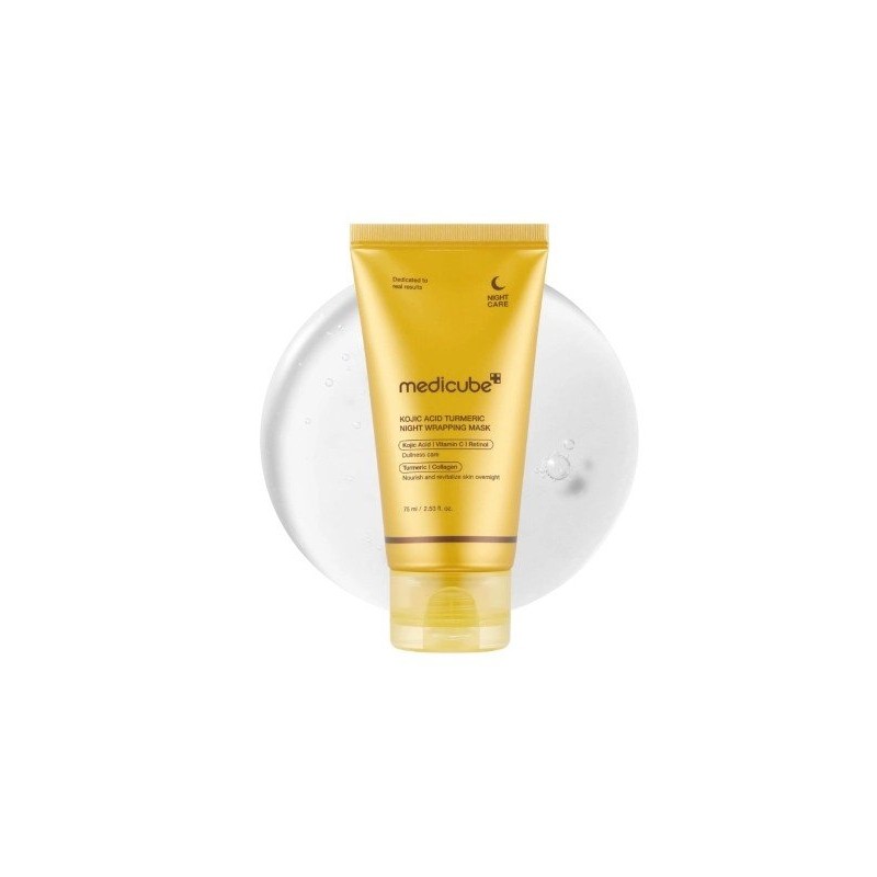 Medicube Kojic Acid Turmeric Night Wrapping Mask Mască de noapte pentru față