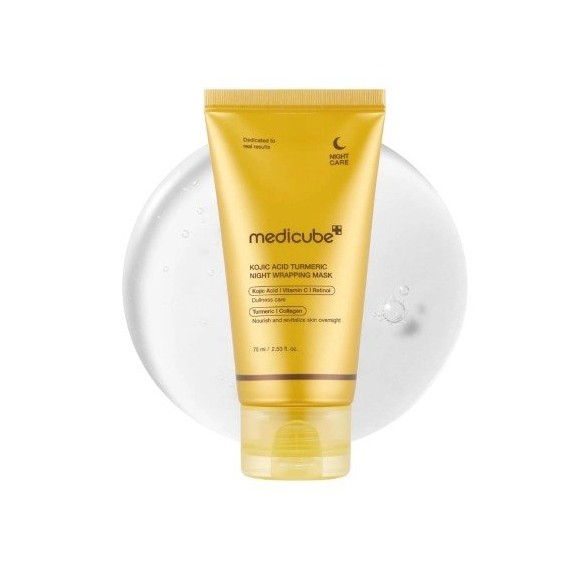 Medicube Kojic Acid Turmeric Night Wrapping Mask Mască de noapte pentru față