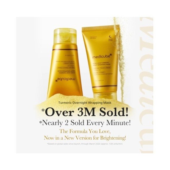 Medicube Kojic Acid Turmeric Night Wrapping Mask Mască de noapte pentru față