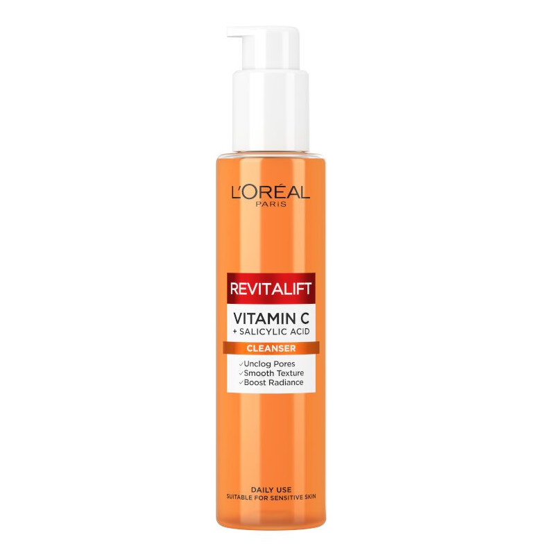 L'Oreal Paris Revitalift Cleanser Vitamina C Gel de curățare facială Volum 150 ml
