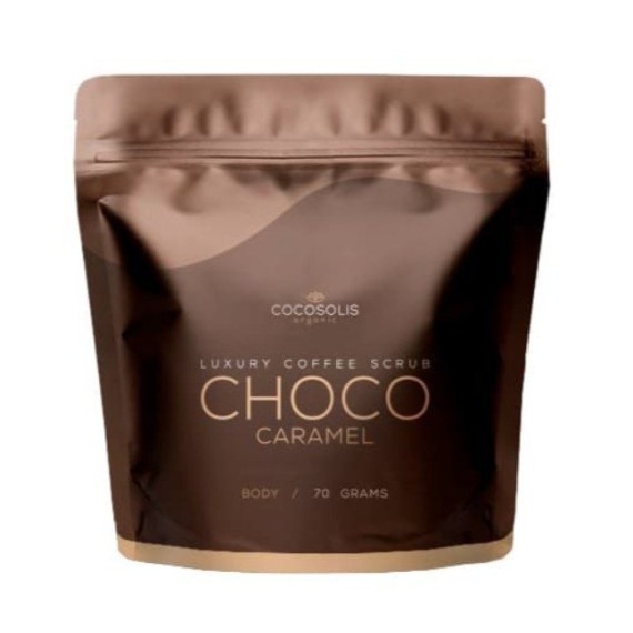 Cocosolis Coffee Scrub Choco Caramel Pouch Exfoliant pentru corp