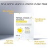 APLB Retinol, vitamina C, vitamina E – mască facială sub formă de foaie