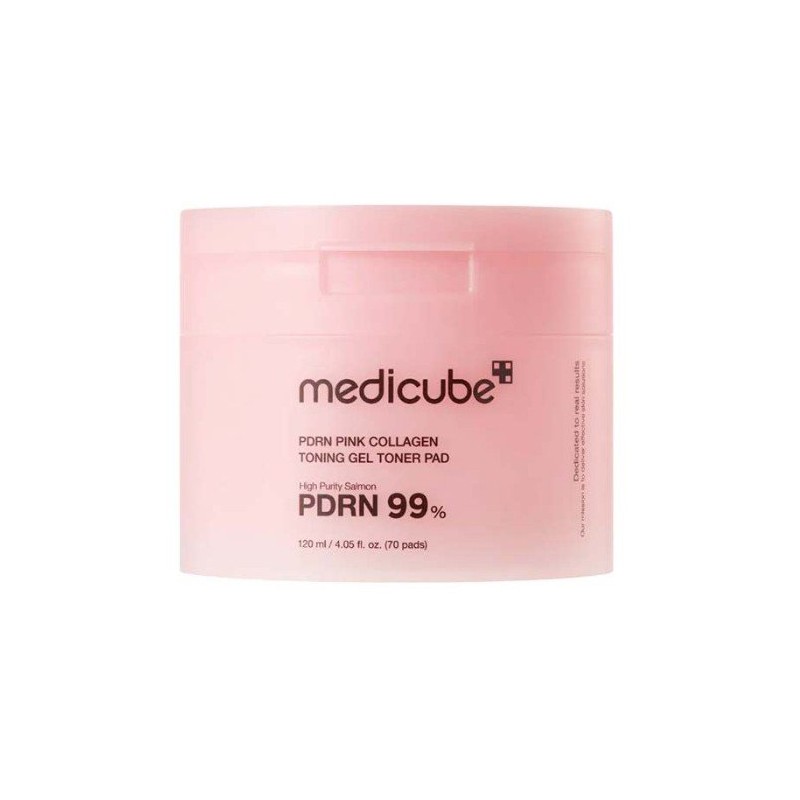 Medicube PDRN Pink Collagen Toning Gel Toner Pads – Dischete demachiante pentru față Volum 70 buc.