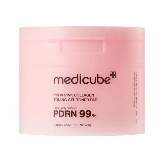 Medicube PDRN Pink Collagen Toning Gel Toner Pads – Discuri demachiante pentru față