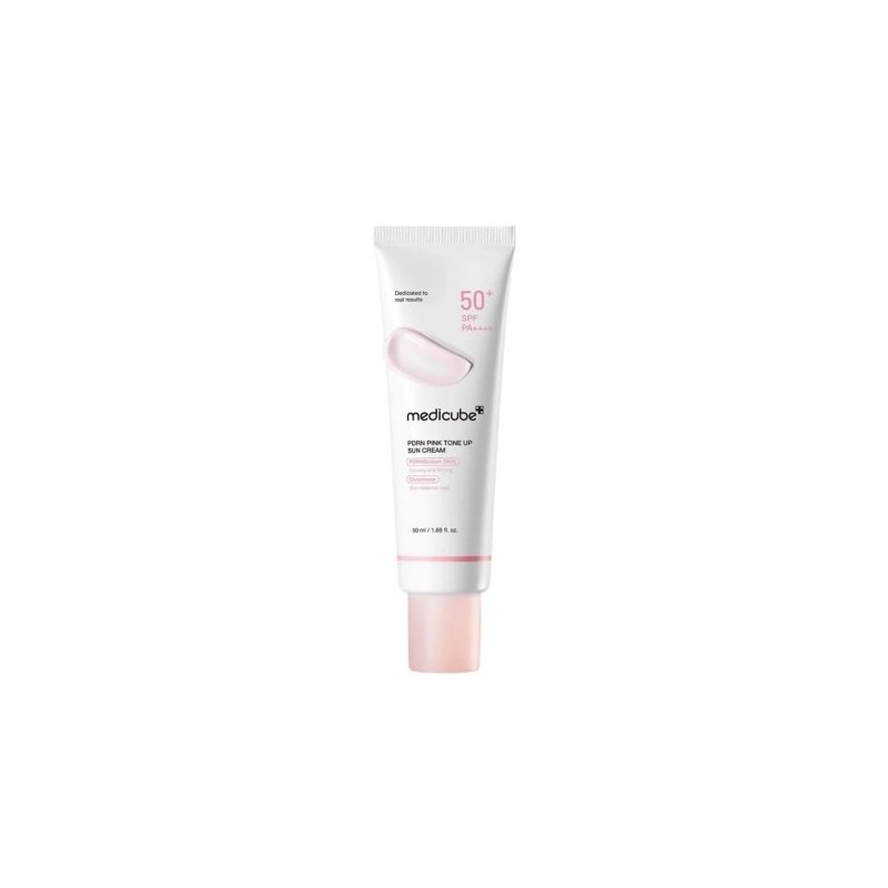 Medicube Pdrn Pink Tone Up Sun Cream SPF50+ Cremă de protecție solară cu efect de uniformizare a tenului Volum 50 ml
