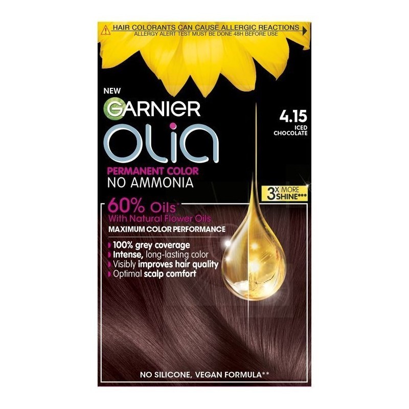 Garnier Olia Vopsea de păr Volum 4.15 Ciocolată înghețată