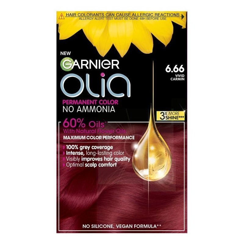 Garnier Olia Vopsea de păr Volum 6.66 Roșu aprins