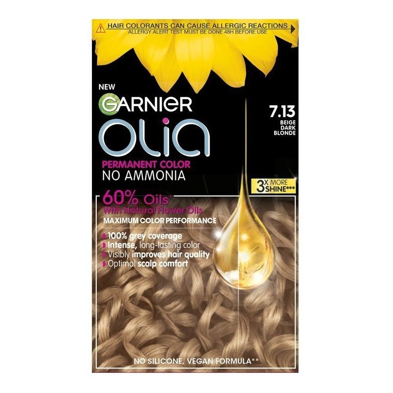 Garnier Olia Vopsea de păr Volum 7.13 Blond închis bej