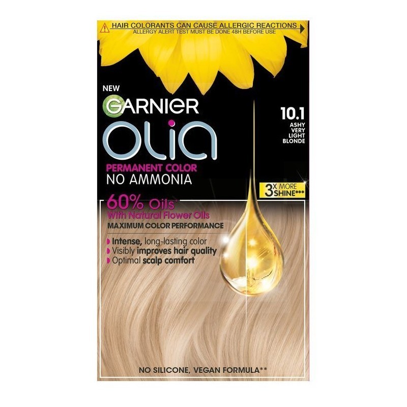 Garnier Olia Vopsea de păr Volum 10.1 Blond cenușiu foarte deschis