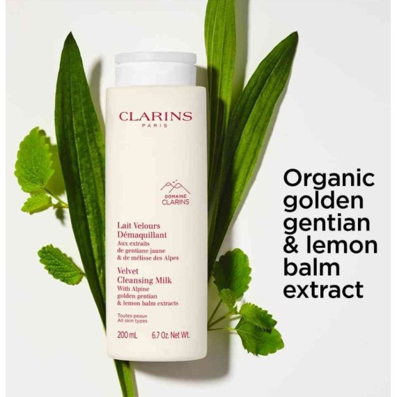 Clarins Velvet Cleansing Milk – Lapte demachiant catifelat pentru față