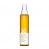 Clarins Sun Care Oil Mist SPF 30 Ulei-spray de protecție solară pentru corp și păr fără ambalaj