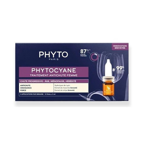 Phyto Phytocyane Anti Hair-Loss Treatment Tratament pentru femei împotriva căderii progresive a părului