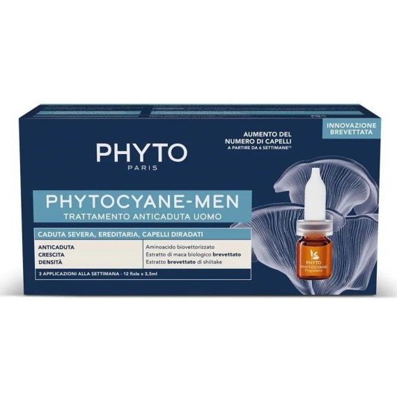 Phyto Phytocyane Anti Hair-Loss Treatment Tratament pentru bărbați împotriva căderii părului
