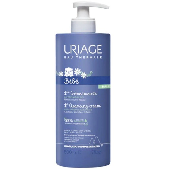 Uriage Baby 1st Cleansing Cream Cremă de curățare pentru bebeluși, pentru față, corp și scalp