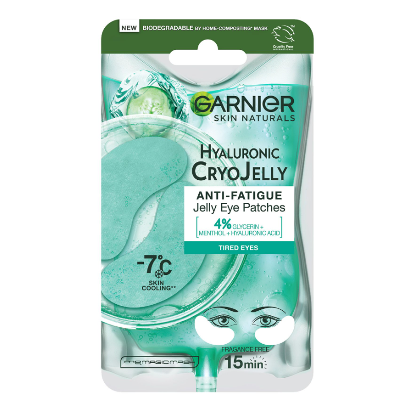 Garnier Skin Naturals Hyaluronic Cryo Jelly cu efect de răcire Mască de gel pentru ochi