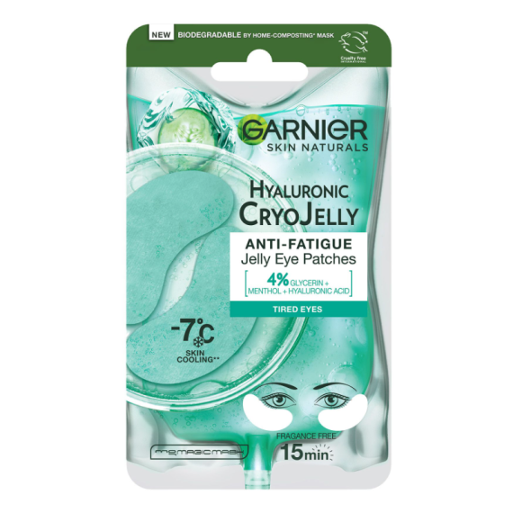 Garnier Skin Naturals Hyaluronic Cryo Jelly cu efect de răcire Mască de gel pentru ochi