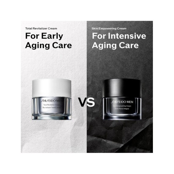 Shiseido Men Skin Empowering Cream Cremă reparatoare antirid pentru bărbați