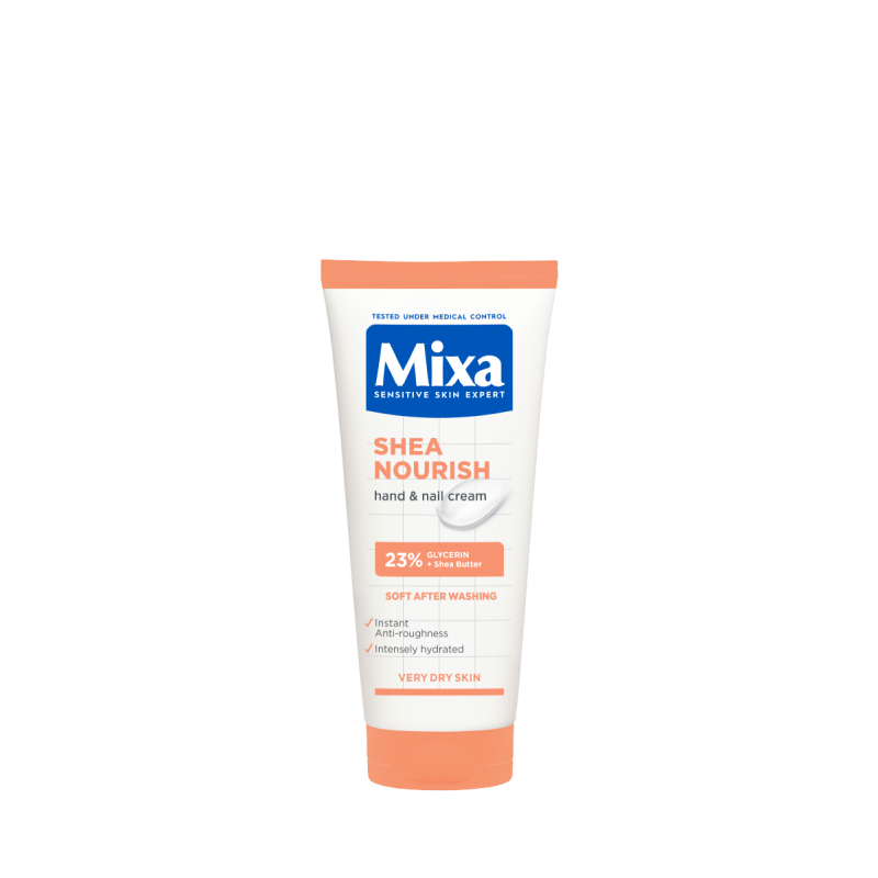 Mixa Shea Nourish crema nutritiva pentru maini si unghii pentru ten uscat si foarte uscat
