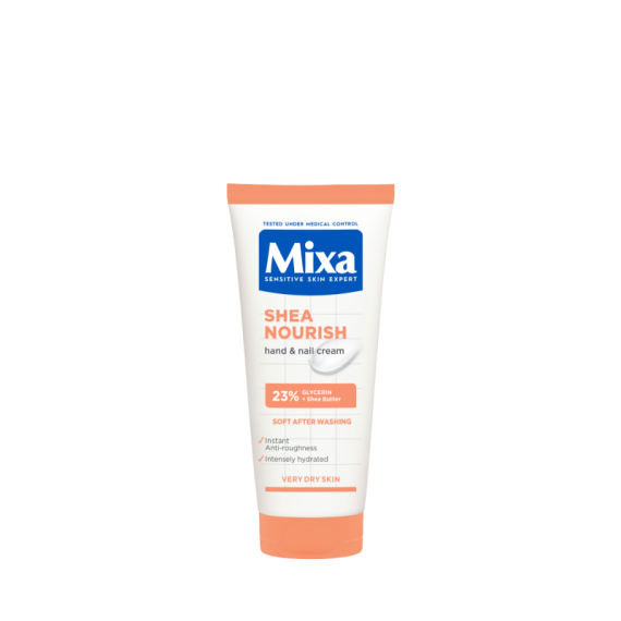 Mixa Shea Nourish crema nutritiva pentru maini si unghii pentru ten uscat si foarte uscat