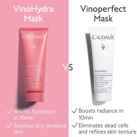 Caudalie VinoHydra Mască cremă hidratantă