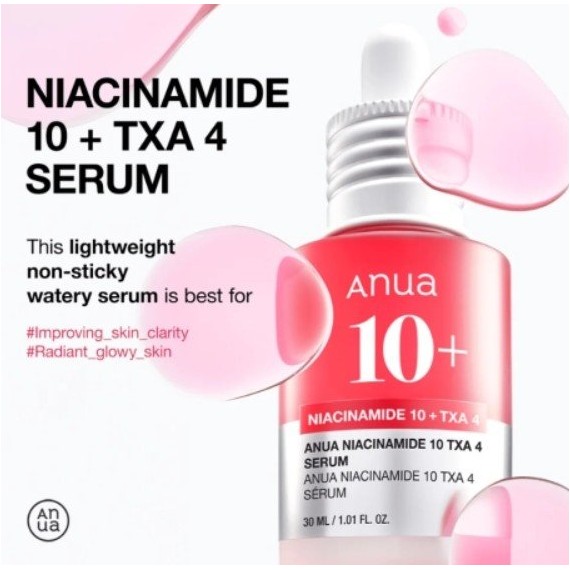 Anua Niacinamide 10% + TXA 4% Serum Ser pentru fata