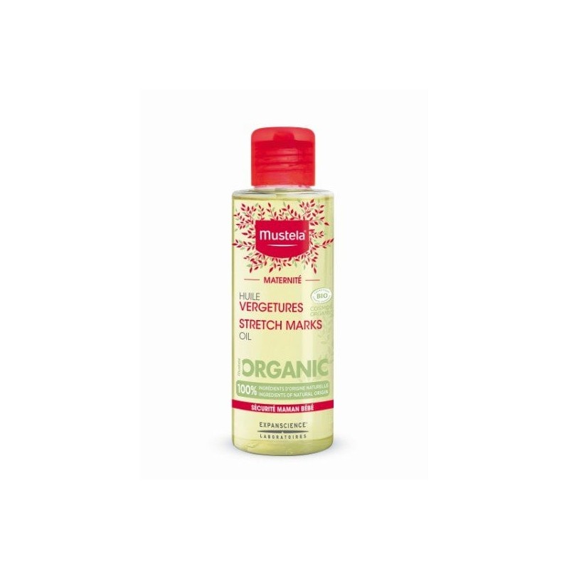 Mustela Maternite Ulei bio împotriva vergeturilor, acțiune 3 în 1
