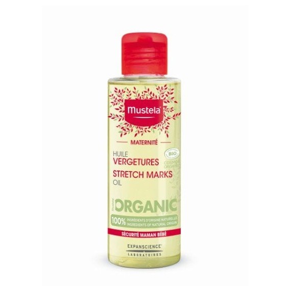 Mustela Maternite Ulei bio împotriva vergeturilor, acțiune 3 în 1