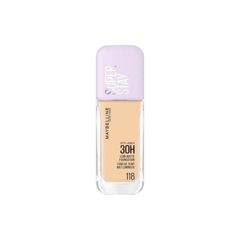 Maybelline New York Super Stay 30H Lumi Matte Foundation Fond de ten iluminator cu efect matifiant Volum 118