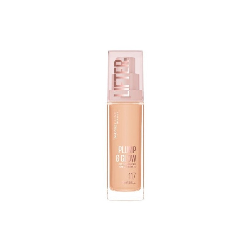 Maybelline New York Lifter Plump &amp; Glow Foundation Fond de ten Volum 117