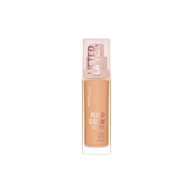 Maybelline New York Lifter Plump &amp; Glow Foundation Fond de ten Volum 123