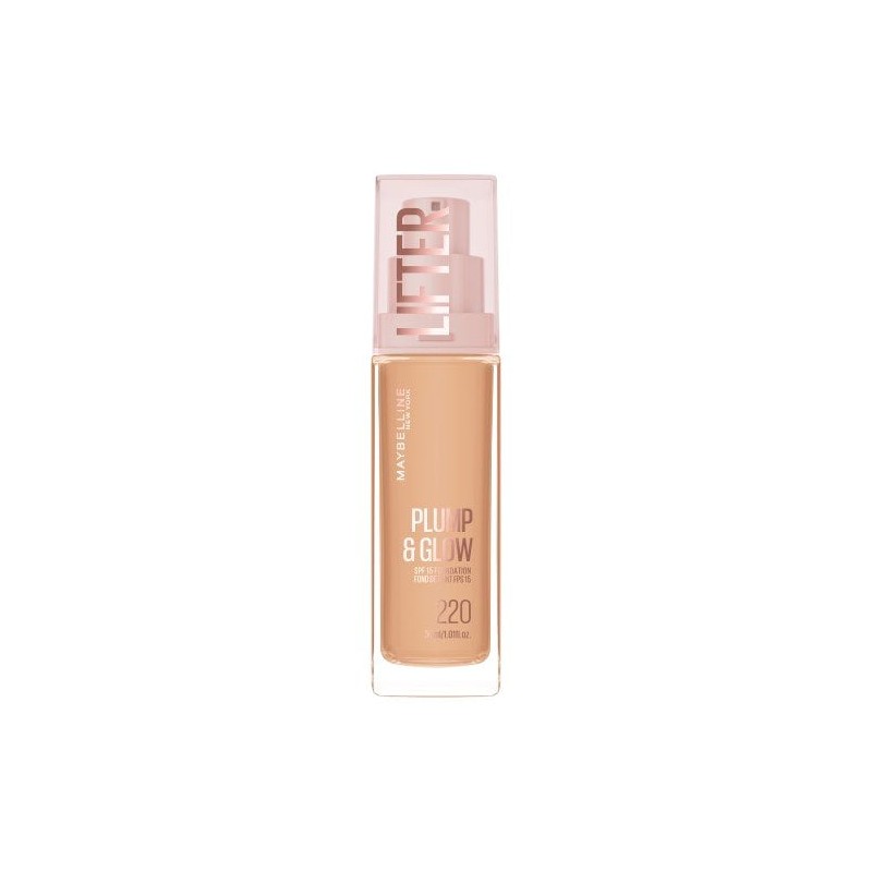 Maybelline New York Lifter Plump &amp; Glow Foundation Fond de ten Volum 220