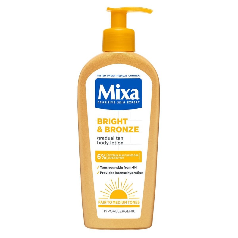 Mixa Bright & Bronze Gradual Tan Body Lotion Loțiune bronzantă Volum 250 ml