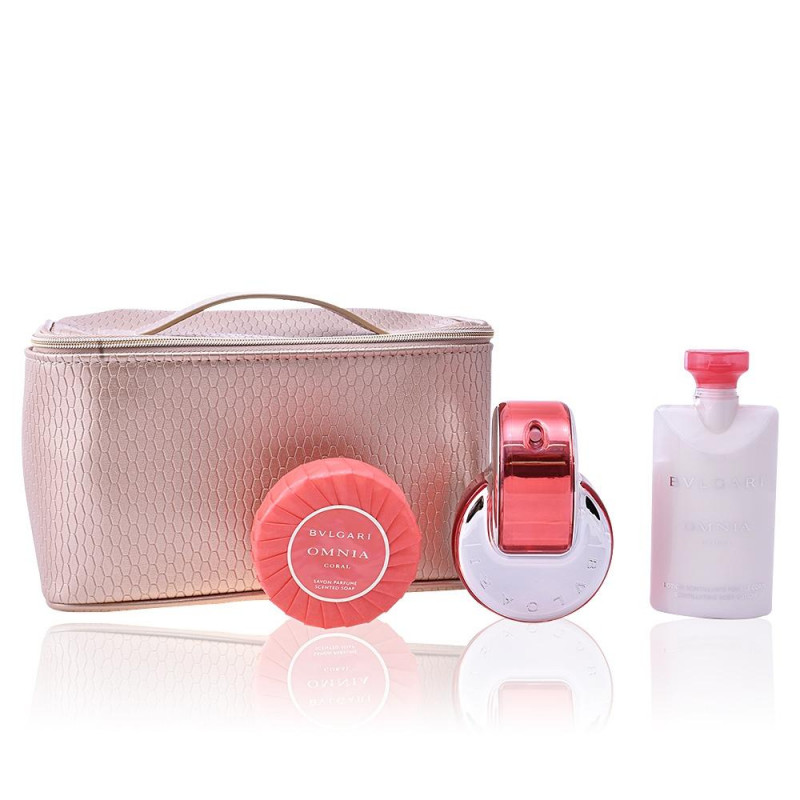Set cadou Bvlgari Omnia Coral pentru femei, Volum EDT 100 ml + EDT 15 ml