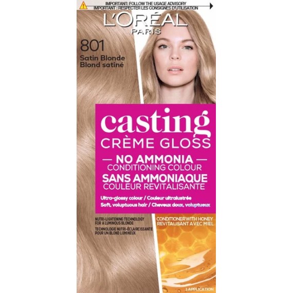 L'Oreal Paris Casting Creme Gloss 801 Satin Blonde Vopsea de păr