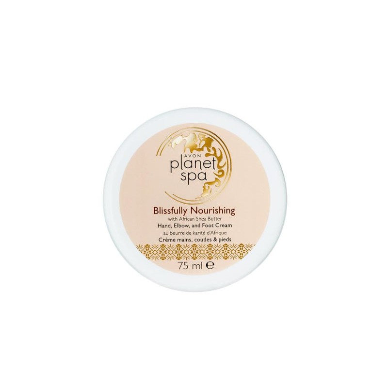 Avon Blissfully Nourish Hand & Foot 3 in 1 Cremă pentru mâini, coate și tălpi cu ulei african