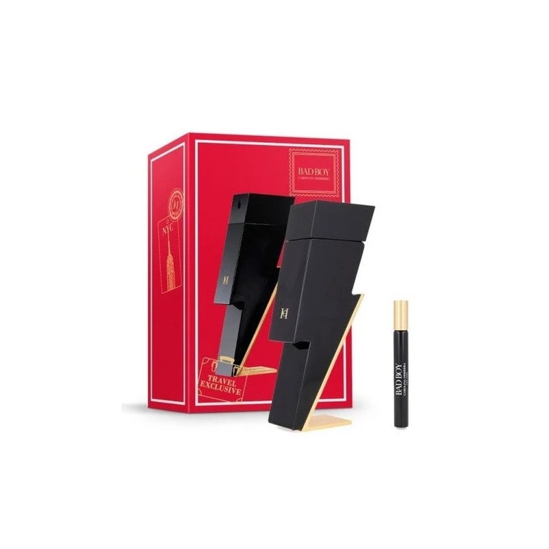 Set cadou Carolina Herrera Bad Boy pentru bărbați Volum EDT 100 ml + EDT 10 ml