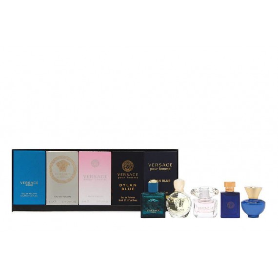 Versace Miniatures Collection Set de mini parfumuri pentru barbati si femei