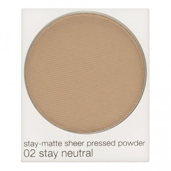 Clinique Stay-Matte Sheer Pressed Powder 02 Stay Neutral Mini pudră de față mată fără ambalaj
