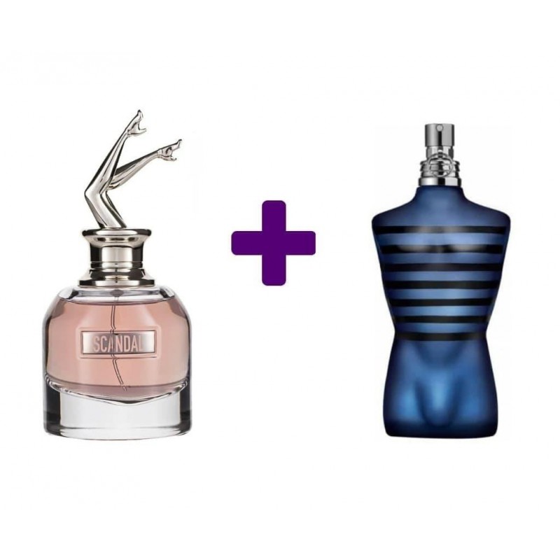 O pereche de parfumuri de lux Jean Paul Gaultier pentru el și ea