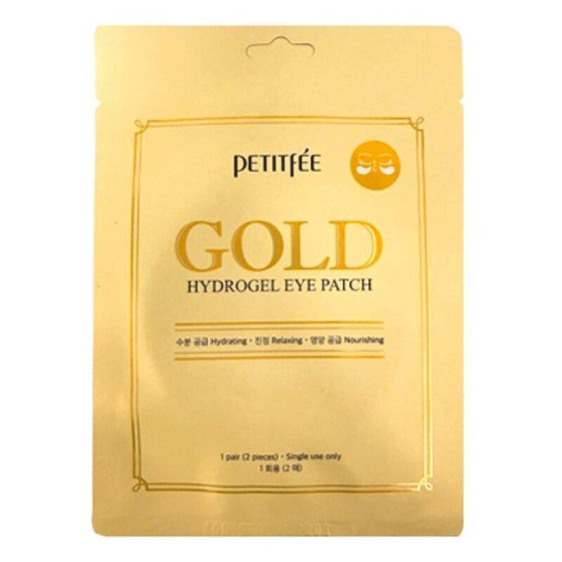 Petitfee Gold Hydrogel Eye Patch (2 buc.) Plasturi hidrogel pentru ochi cu aur - Image 1