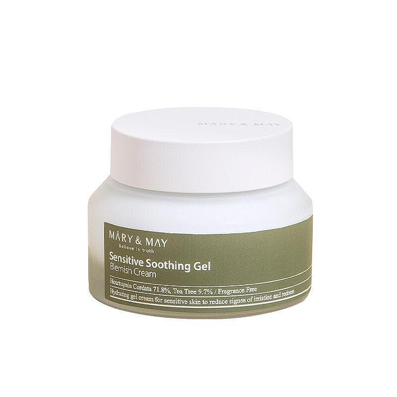 Mary and May Sensitive Soothing Gel Blemish Cream Cremă de față gel calmant cu hutinia și arbore de ceai - Image 1