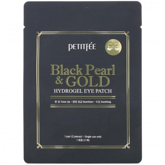 Petitfee Black Pearl & Gold Hydrogel Eye Patch (2 buc) Black Pearl & Gold Hydrogel Eye Patch