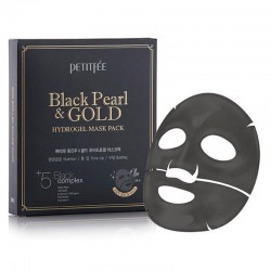 Petitfee Black Pearl & Gold Hydrogel Face Mask Mască de față