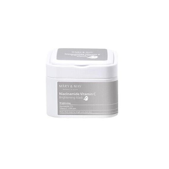 Mary and May Niacinamide Vitamin C Brightening Mask Măști de față cu niacinamidă și vitamina C