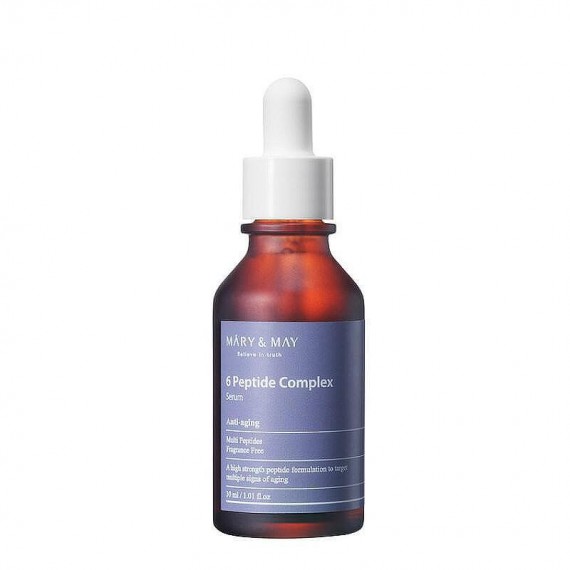 Mary and May 6 Peptide Complex Serum ser facial cu un complex de 6 tipuri de peptide