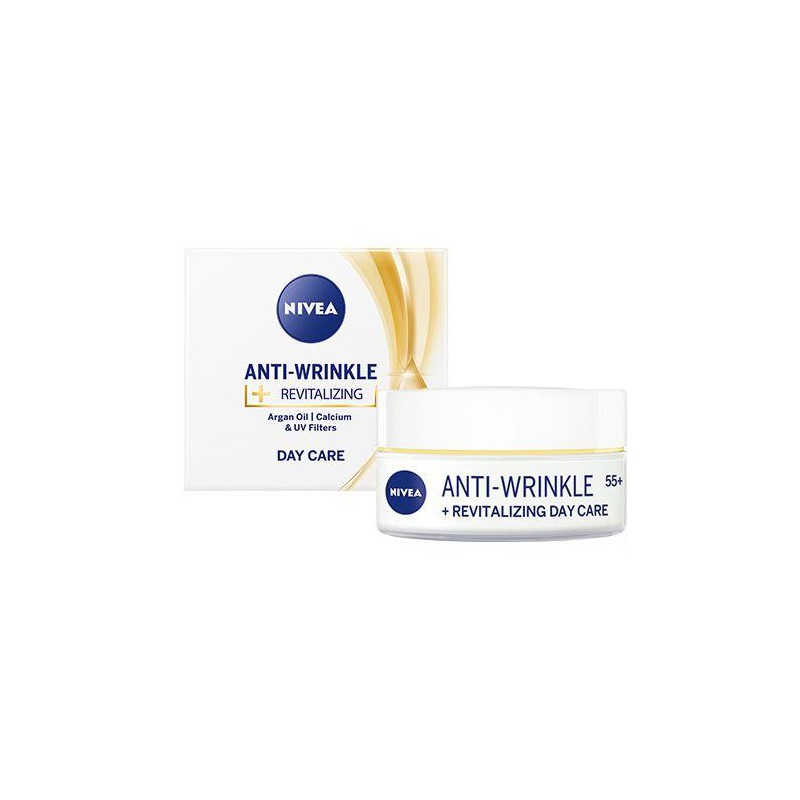 NIVEA AntiWrinkle+ Cremă de zi reparatoare antirid 55+