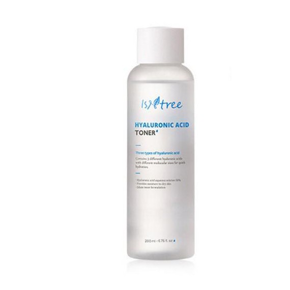 Isntree Triple Acid Hialuronic Toner tonic de față cu 3 tipuri de acid hialuronic