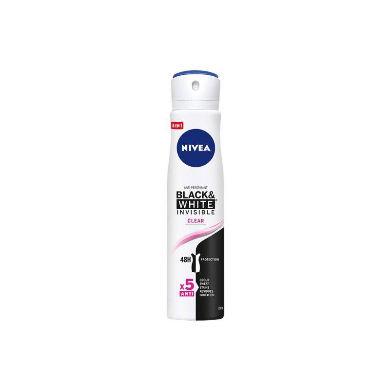 NIVEA Deo Spray Invisible on Black & White Clear XL