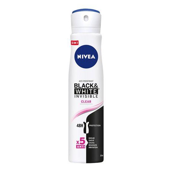 NIVEA Deo Spray Invisible on Black & White Clear XL