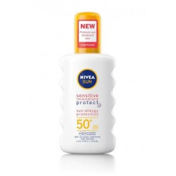 Nivea Ultra Sensitive Protect antialergic SPF 50+ Spray de protecție solară